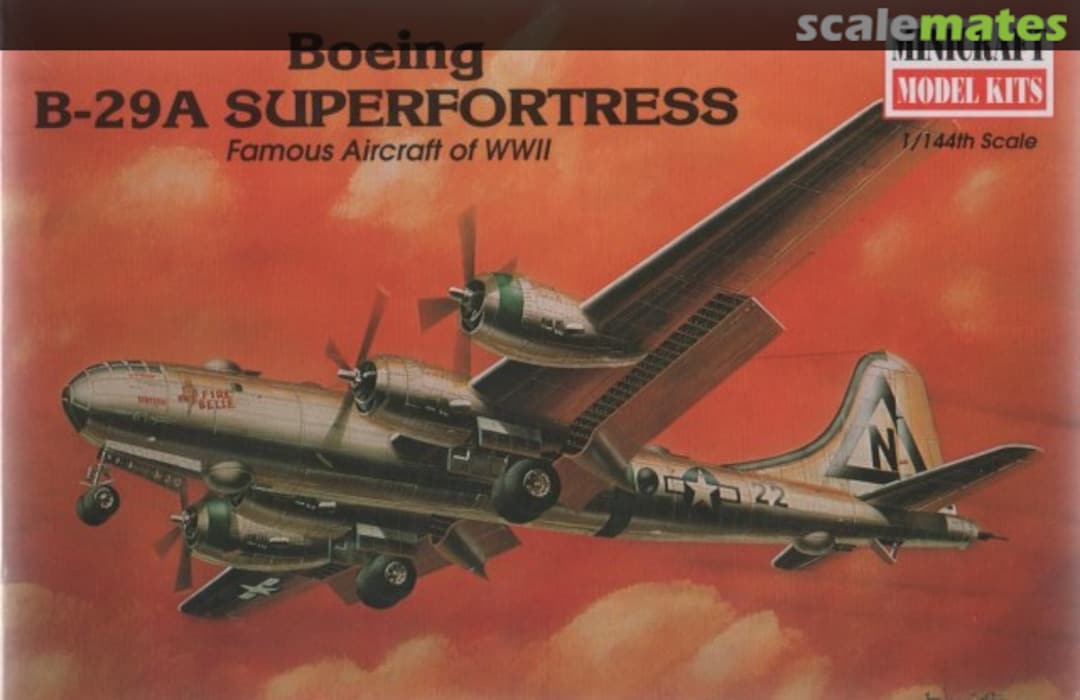 Boxart Boeing B-29A Superfortress 14404 Minicraft Model Kits