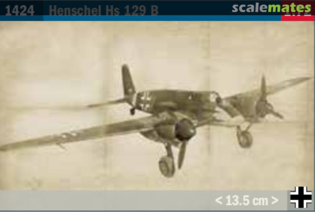 Boxart Henschel Hs 129 B 1424 Italeri