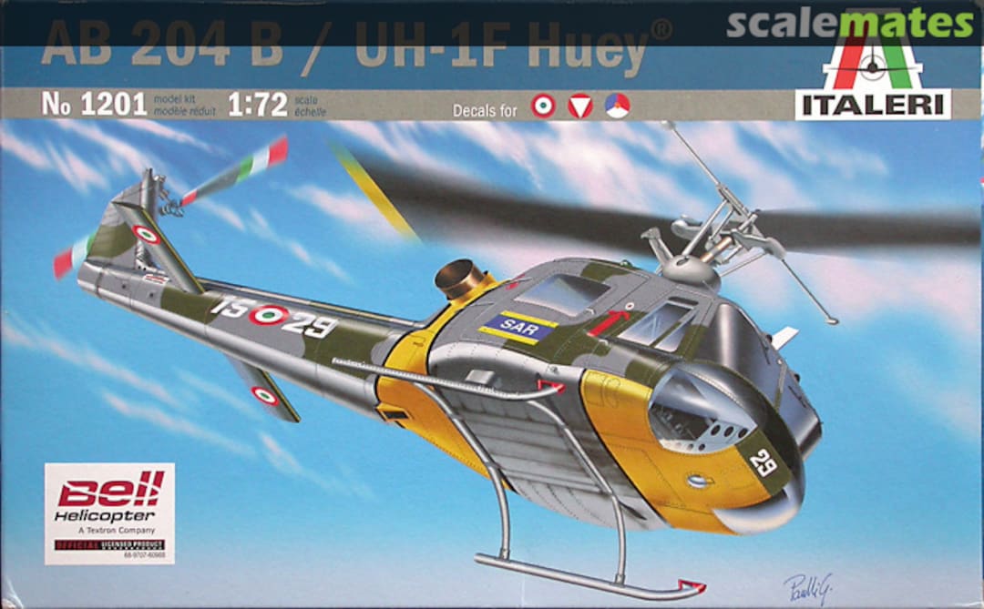 Boxart AB 204 B / UH-1F Huey 1201 Italeri