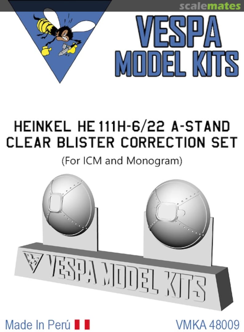 Boxart Heinkel He 111H-6/22 A-Stand Clear Blister Correction Set VMKA 48009 Vespa Model Kits