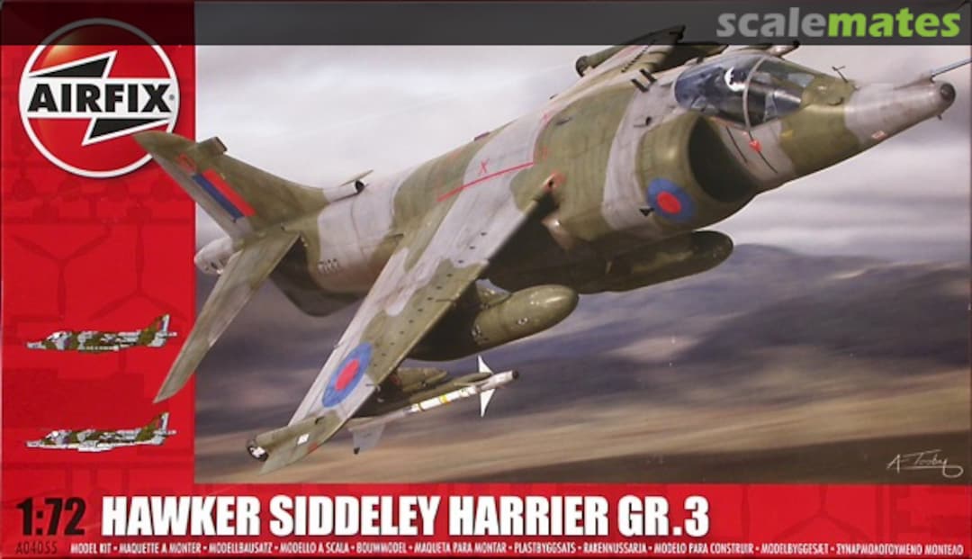 Boxart Hawker Siddeley Harrier GR.3 A04055 Airfix