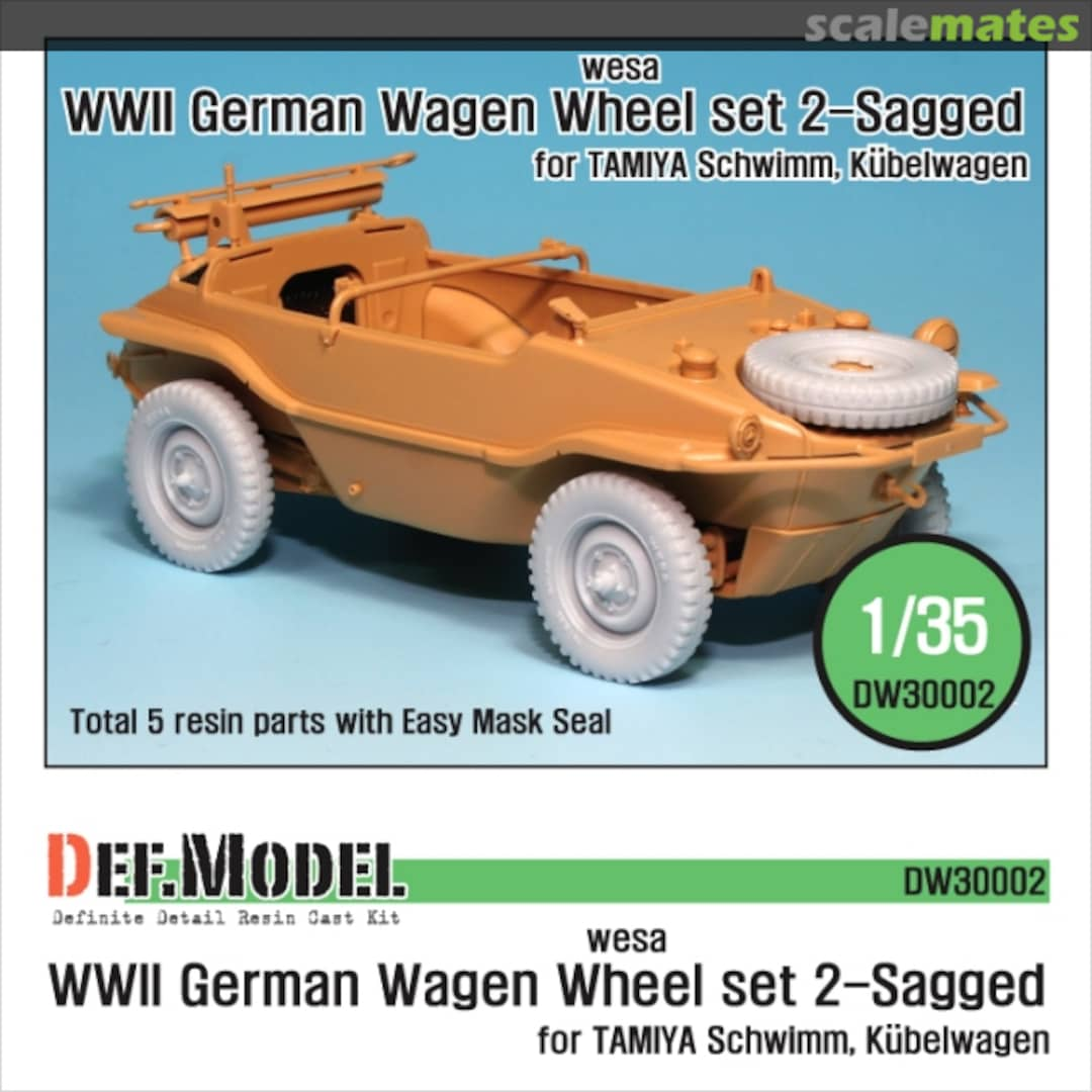 Boxart WW2 German Schwimmwagen Wesa Wheel set 2 DW30002 Def.Model