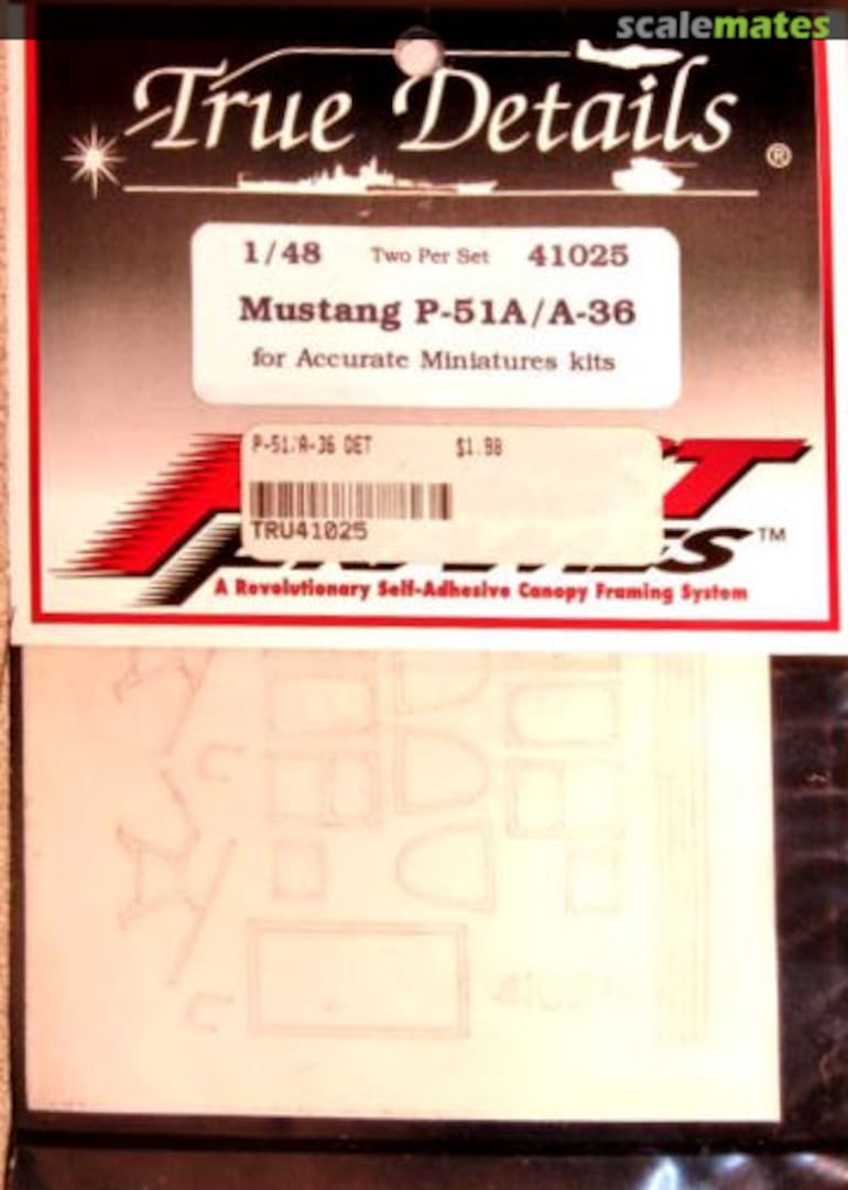 Boxart Fast Frames Mustang P-51A / A-36 41025 True Details