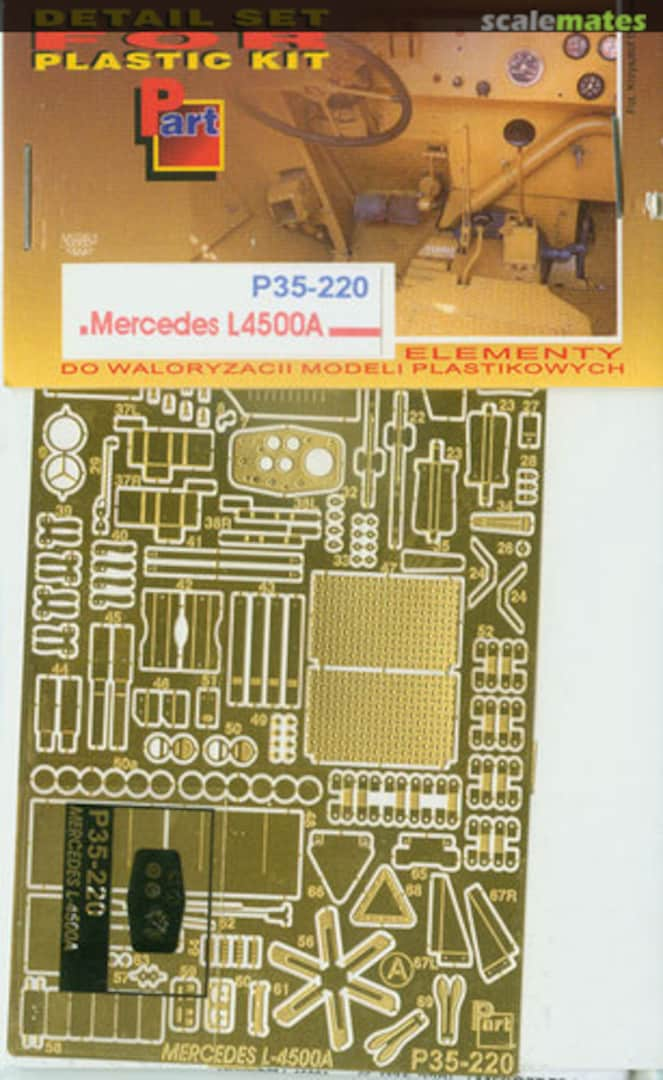 Boxart Mercedes L4500A Zvezda P35-220 Part