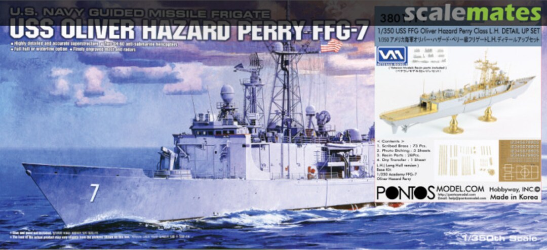 Boxart USS FFG Oliver Hazard Perry Class Detail Up Set 38019F1 Pontos Model