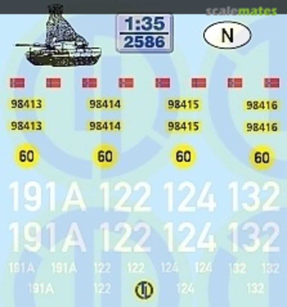 Boxart Norwegen - Heer - Leopard 2586 TL-Decals