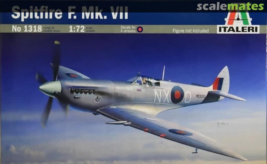 Boxart Spitfire F. Mk.VII 1318 Italeri