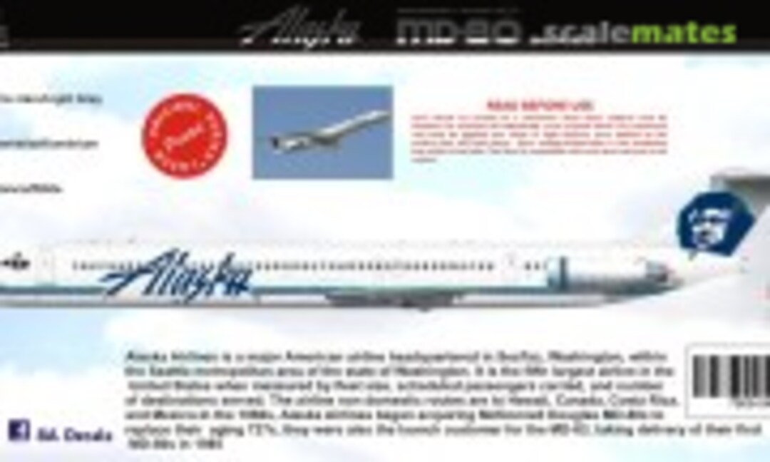 1:144 MD-80 Series Alaska Airlines (8aDecs 7909-544-144)