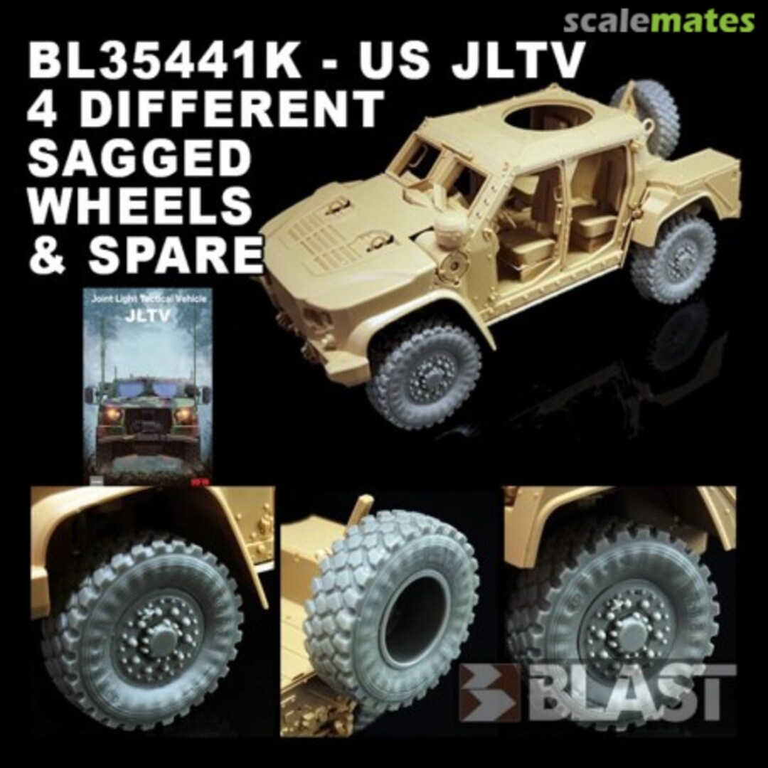 Boxart US JLTV 4 DIFFERENT SAGGED WHEELS AND SPARE BL35441K Blast Models