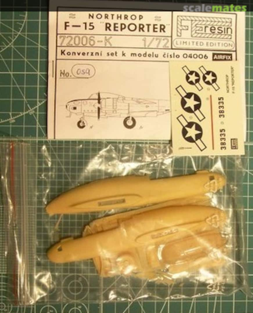 Contents Northrop F-15 "Reporter" 72006-C FE Resin Models