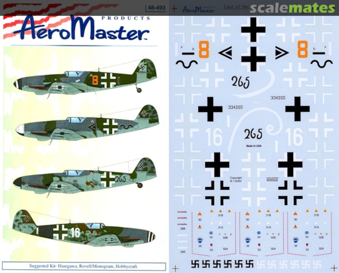 Boxart Last of the Breed: Bf 109 K Part 2 48-493 AeroMaster