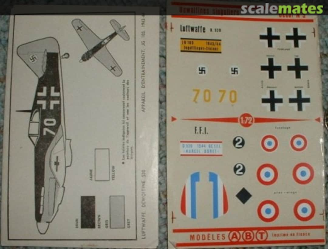 Boxart Dewoitine singuliers 9 ABT Decals