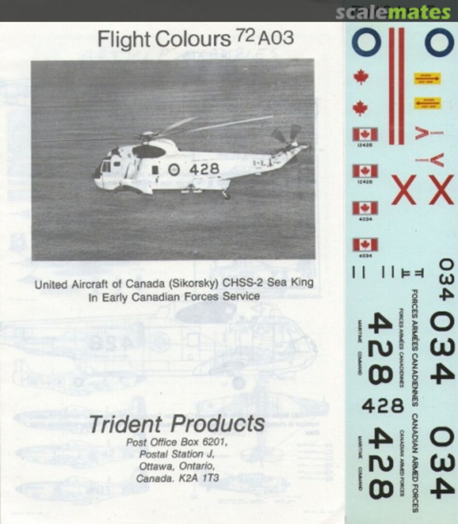 Boxart CHSS-2 Sea King 72A03 Flight Colours