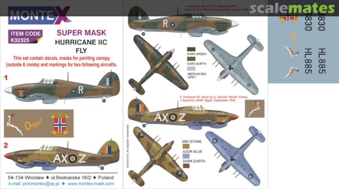 Boxart Hawker Hurricane Mk.IIC K32325 Montex