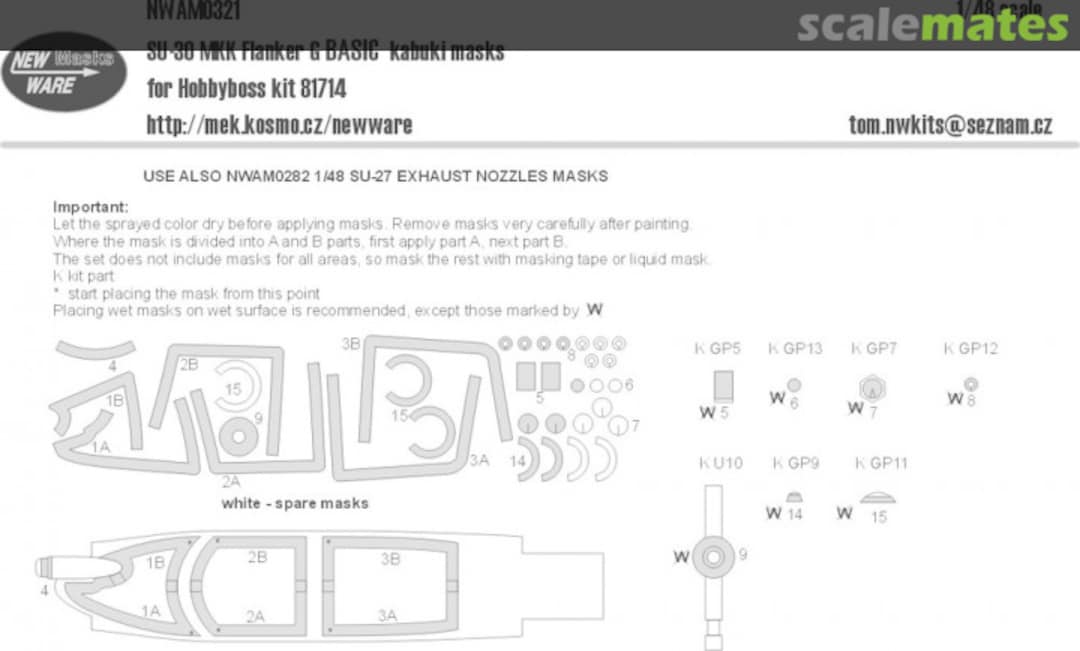 Boxart Su-30 MKK Flanger G BASIC kabuki masks NWAM0321 New Ware