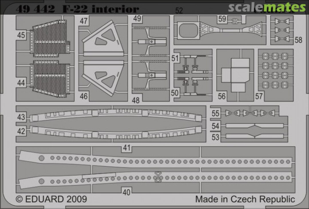 Boxart F-22 interior S.A. 49442 Eduard