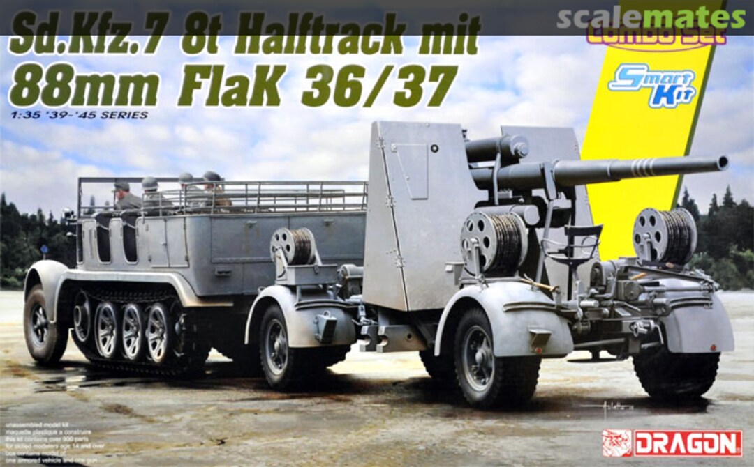 Boxart Sd.Kfz. 7 8ton Halftrack mit 88mm Flak 36/37 6948 Dragon