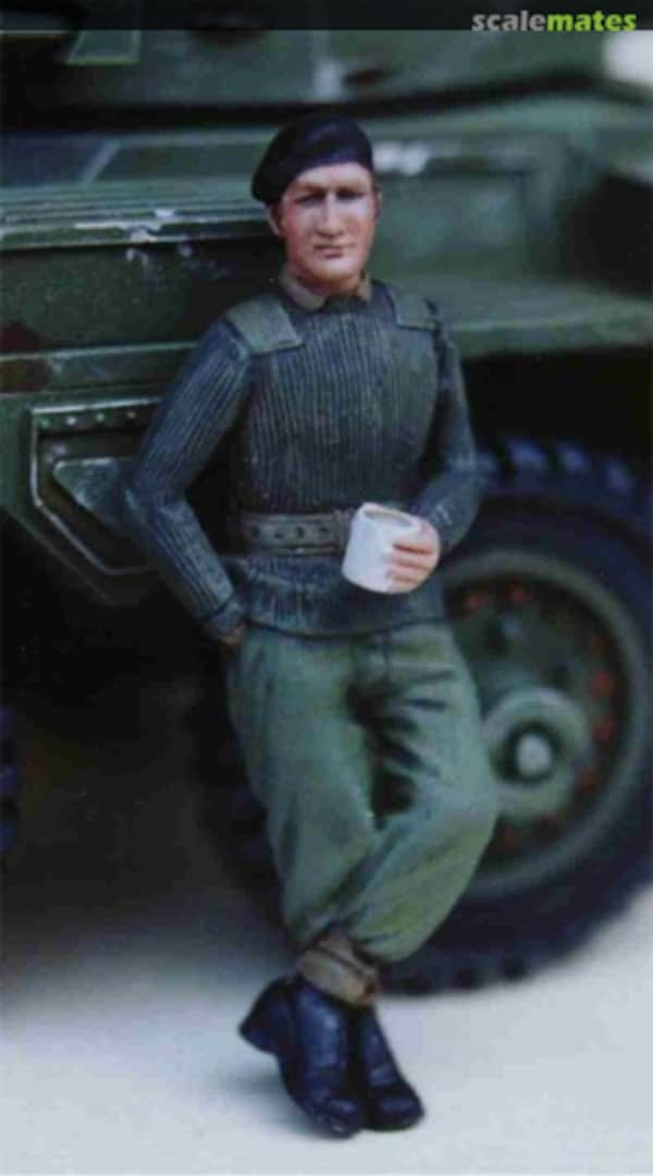 Boxart British Soldier, Relaxed Pose, with Cup of Tea FL-35-010 David J. Parkins