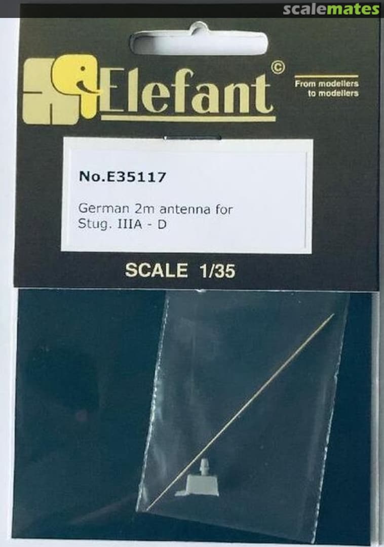 Boxart German 2m antenna for Stug. IIIA - D E35117 Elefant Corporation