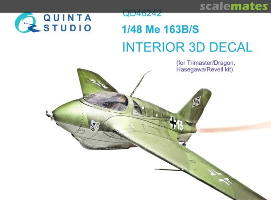 Boxart Me 163B/S interior 3D decals QD48242 Quinta Studio