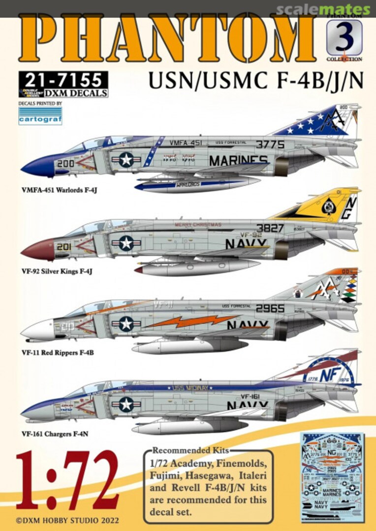 Boxart Phantom 3 21-7155 DXM Decals