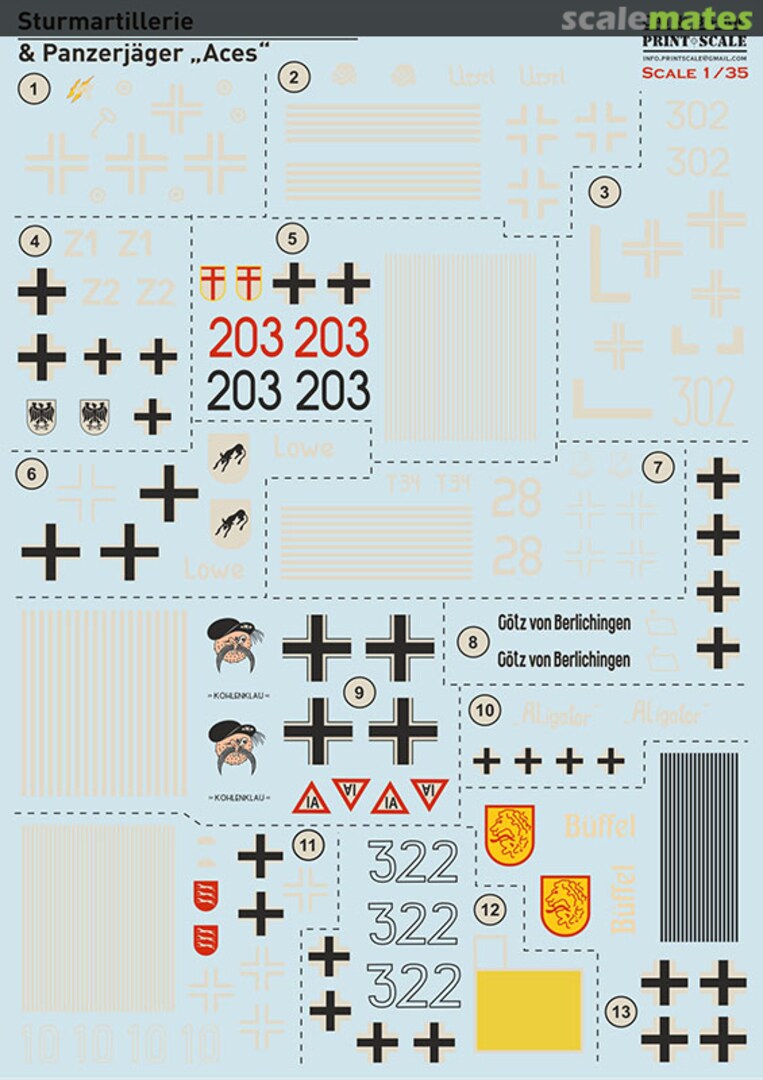 Boxart Sturmartillerie & Panzerjäger "Aces" 35-006 Print Scale