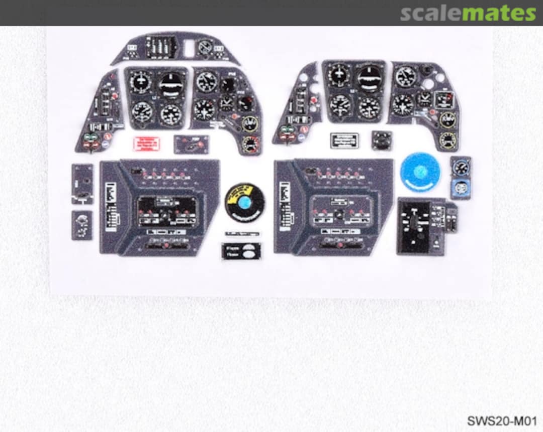 Boxart Bf 109 G 3D Acrylic Instrument Panels Set SWS-20-M01 Zoukei-Mura