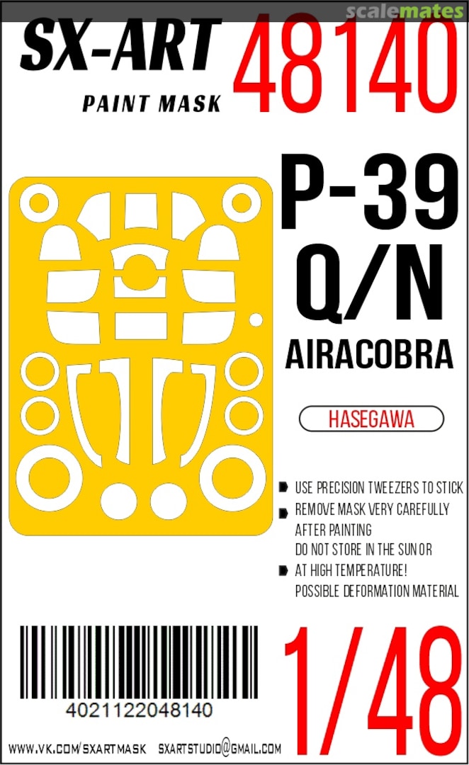 Boxart P-39Q/N masks 48140 SX-Art