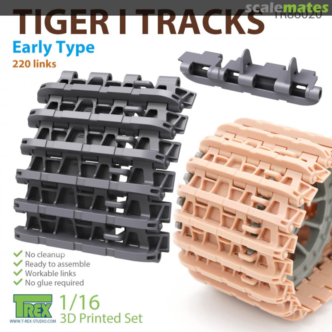 Boxart Tiger I Tracks Early Type TR86020 T-Rex Studio