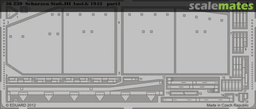 Boxart Schürzen StuG.III Ausf.G 1943 36239 Eduard
