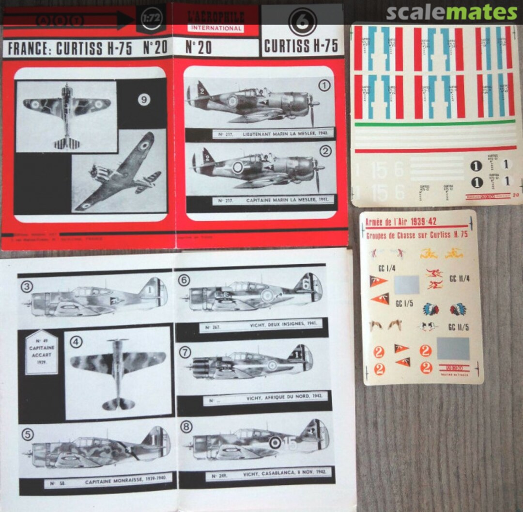 Boxart Curtiss H-75 Hawk 20 ABT Decals