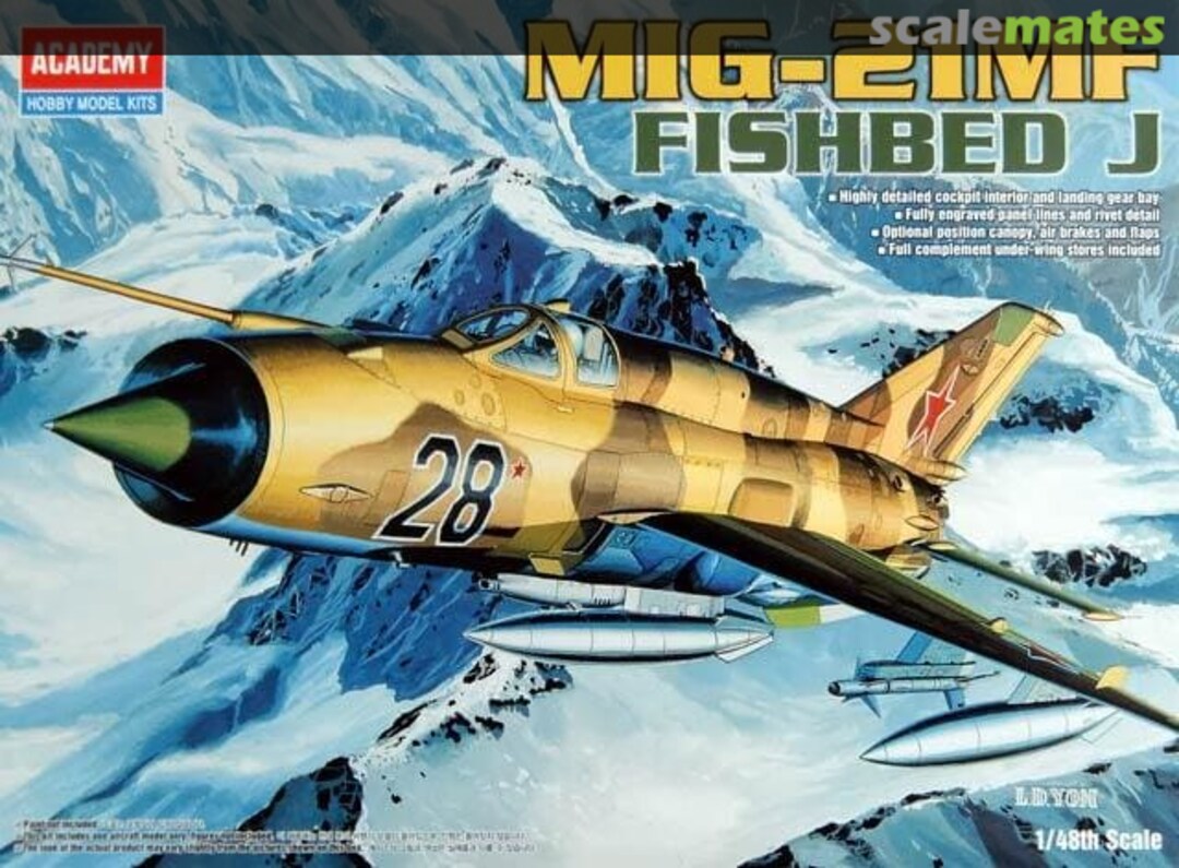 Boxart Mikoyan-Gurevich MiG-21MF Fishbed J 2171 Academy