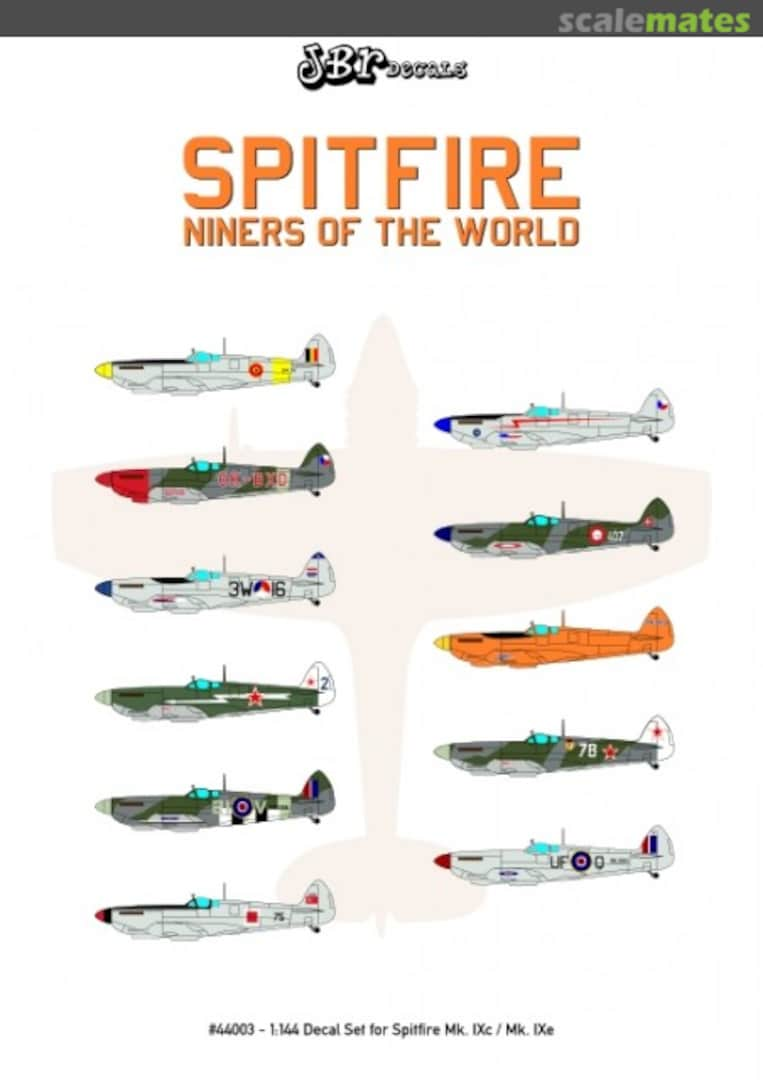 Boxart Spitfire: Niners of the World 44003 JBr Decals