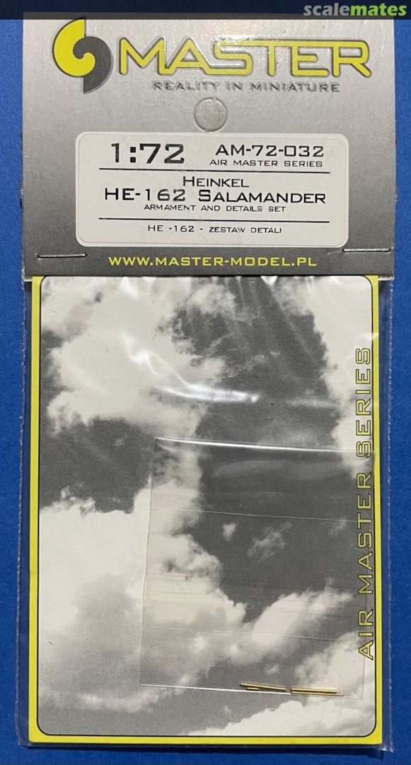 Boxart He-162 Salamander - armament and detail set AM-72-032 Master