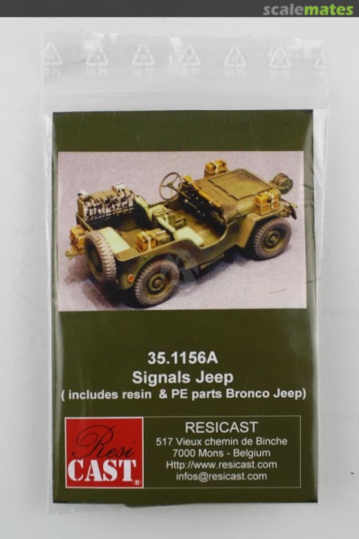 Boxart Airborne Jeep "Signals" Conversion Set for Bronco kit (Resin+PE) 35.1156A Resicast