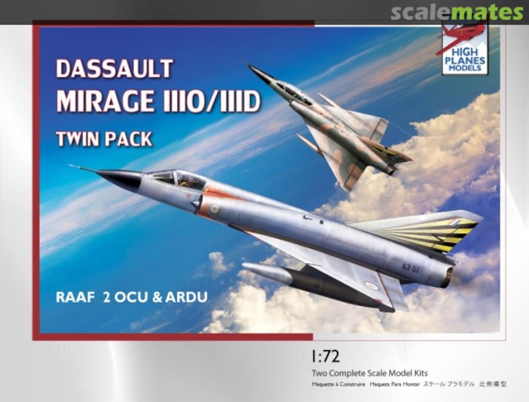 Boxart Mirage IIIO/IIID Twin Pack HPK072106 High Planes Models