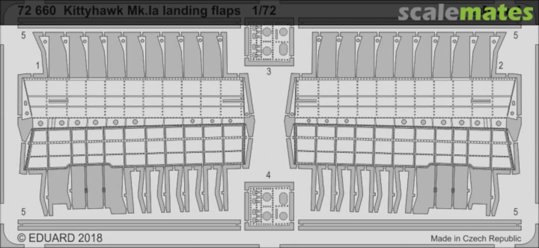 Boxart Kittyhawk Mk.Ia landing flaps 72660 Eduard