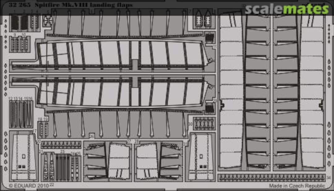 Boxart Spitfire Mk.VIII landing flaps 32265 Eduard