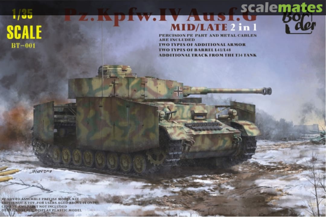 Boxart Pz.Kpfw.IV Ausf.G Mid/Late BT-001 Border Model