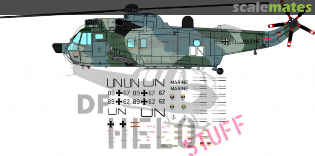 Boxart Westland Sea King Mk.41 Bundeswehr UN Camo DF32048 DF HeloStuff