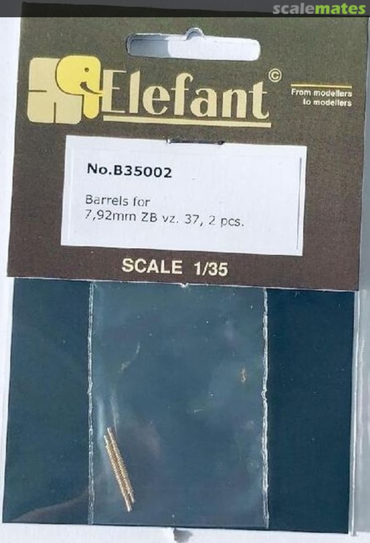 Boxart Barrels for 7,92mm ZB vz. 37, 2 pcs. B35002 Elefant Corporation