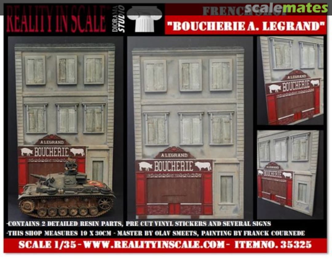 Boxart French Shop "Boucherie A. Legrand" 35325 Reality in Scale