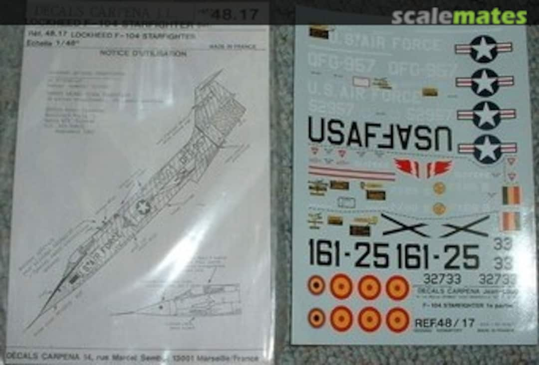 Boxart Lockheed F-104 Starfighter 48.17 Carpena