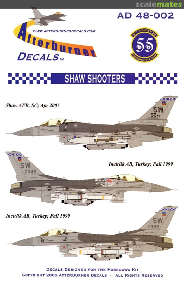 Boxart Shaw Shooters AD 48-002 Afterburner Decals