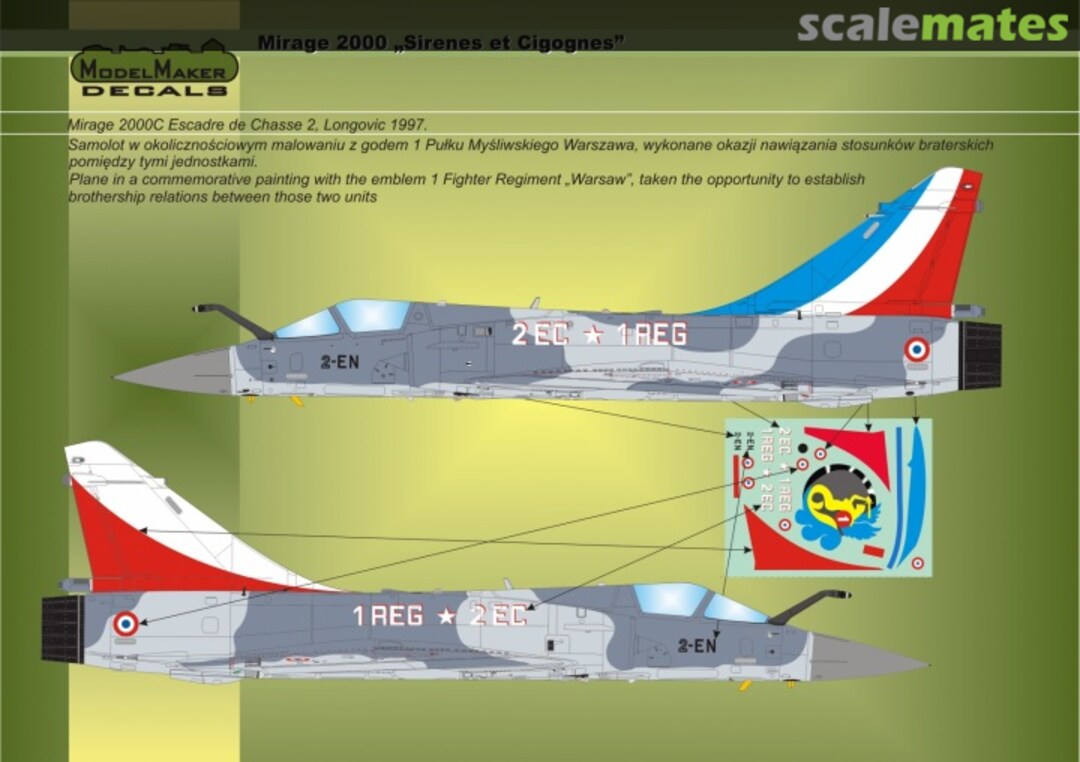 Boxart Mirage 2000C Sirenes et Cigognes D48018 ModelMaker