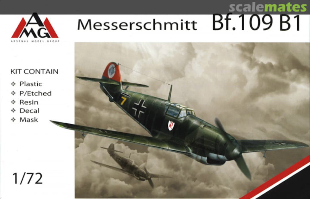 Boxart Messerschmitt Bf.109 B1 72403 AMG