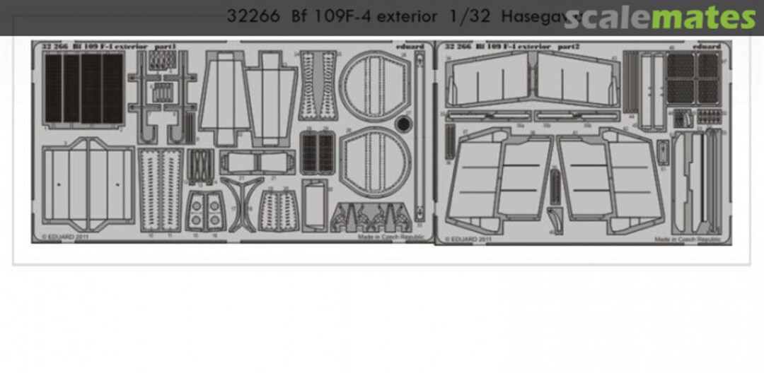 Boxart Bf 109 F-4 exterior 32266 Eduard