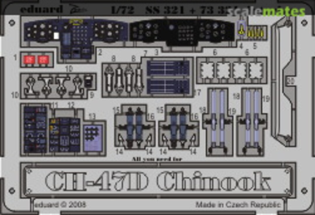 Boxart CH-47D interior S.A. SS321 Eduard