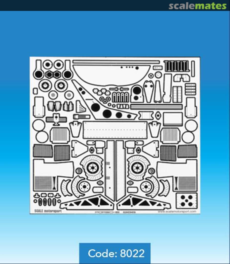 Boxart Porsche 956 Photoetch Detail Set 8022 Scale Motorsport