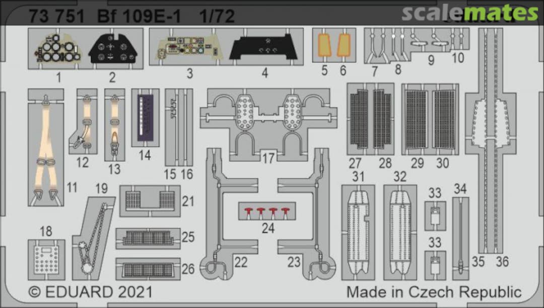 Boxart Bf 109E-1 73751 Eduard